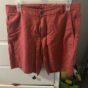 It’s not pink it’s more burgundy, lulu golf shorts never worn